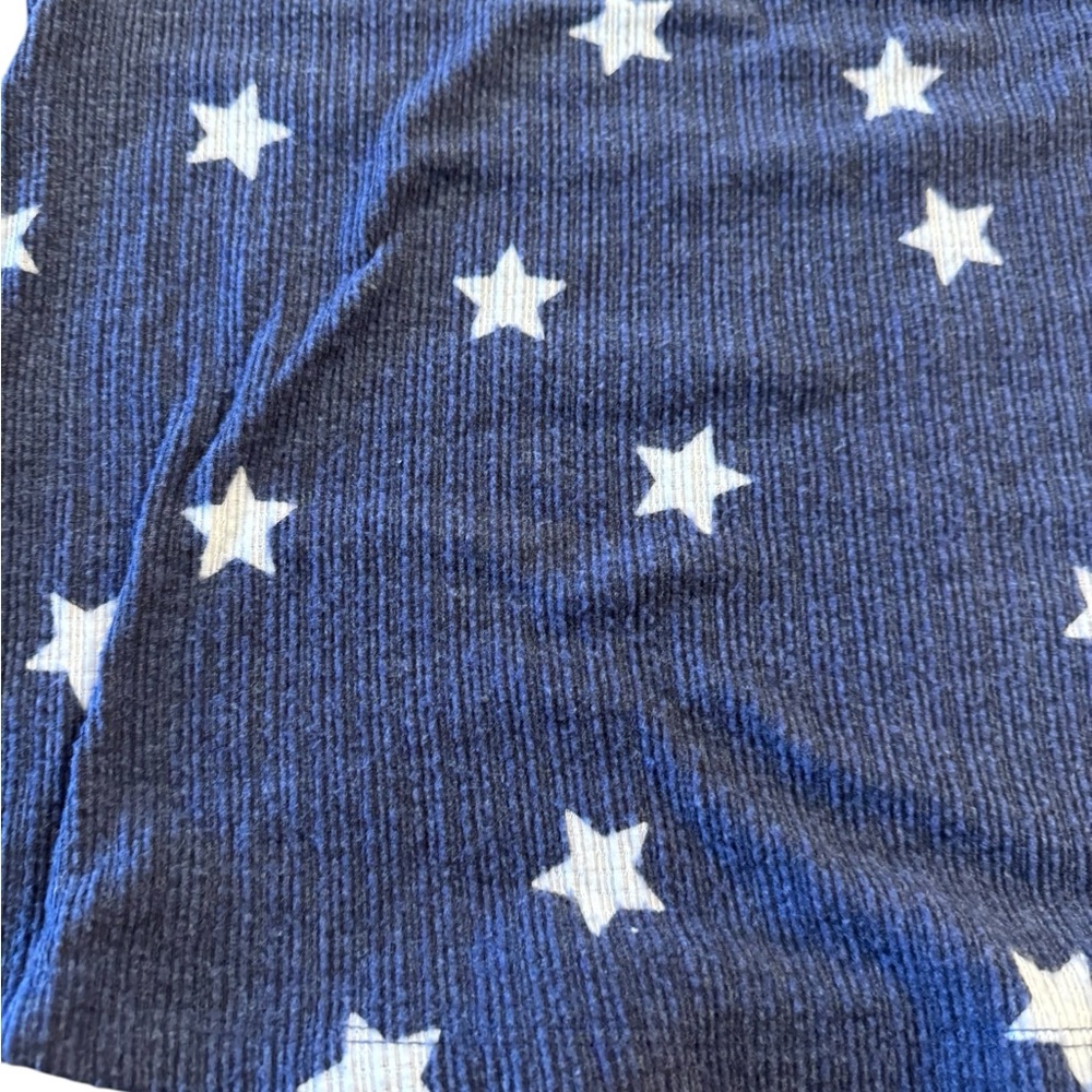 Socialite Blue and White Star Print Pajama Set Size XL Shorts & Sleeveless Top - Picture 11 of 16